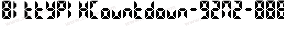 BittypixCountdown-92M2字体转换