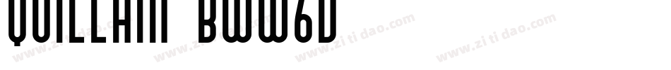 Quillain-BWW6d字体转换