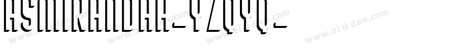 Asmirandah-YzqYq字体转换
