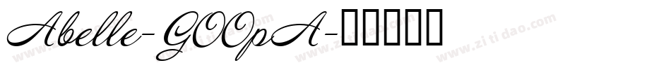 Abelle-GOOpA字体转换