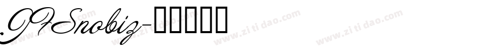 JFSnobiz字体转换