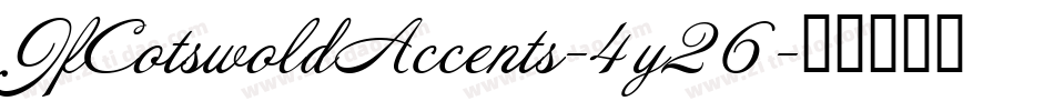 JfCotswoldAccents-4y26字体转换