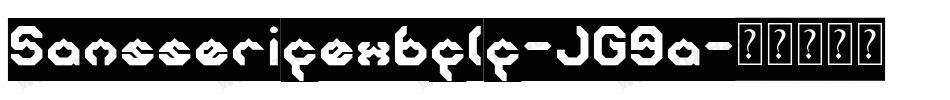 Sansserifexbflf-JG9a字体转换