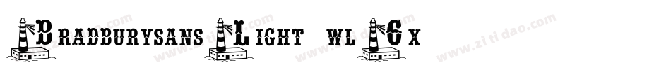 BradburysansLight-wl6x字体转换