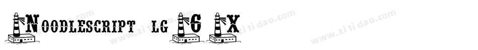 Noodlescript-lg6X字体转换