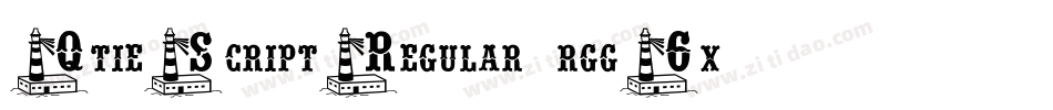 QtieScriptRegular-rgg6x字体转换