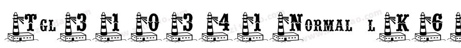 Tgl310341Normal-lK6X字体转换