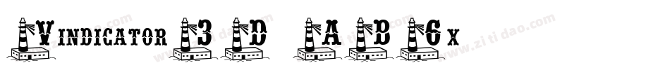 Vindicator3D-AB6x字体转换 Vindicator3D-AB6x字体转换