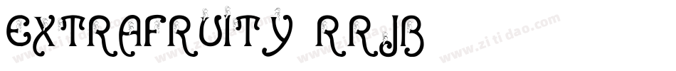 ExtraFruity-rRjB字体转换
