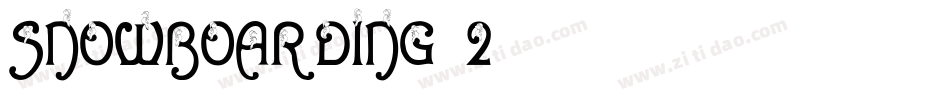Snowboarding-2字体转换