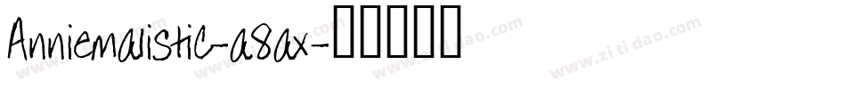Anniemalistic-a8ax字体转换