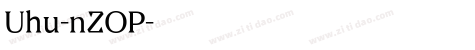 Uhu-nZOP字体转换