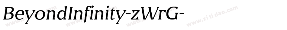 BeyondInfinity-zWrG字体转换