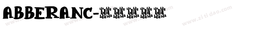 ABBERANC字体转换