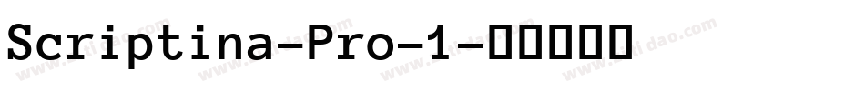 Scriptina-Pro-1字体转换
