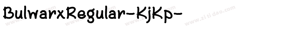 BulwarxRegular-KjKp字体转换