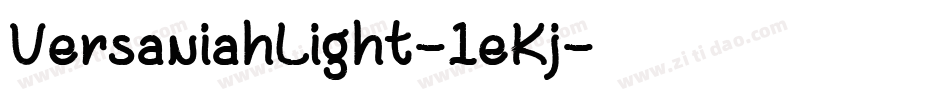 VersaniahLight-1eKj字体转换