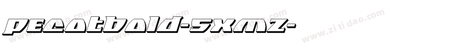 PecotBold-5XmZ字体转换