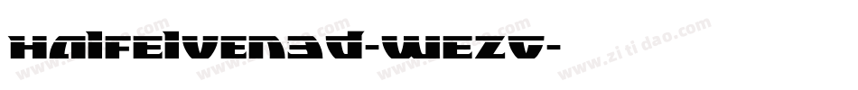 HalfElven3D-WEzG字体转换