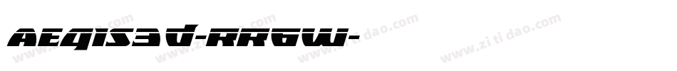 Aegis3D-RR6W字体转换