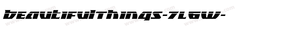BeautifulThings-7L6w字体转换