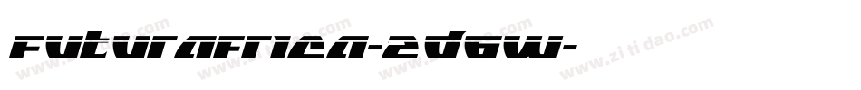 Futurafrica-2D6W字体转换 Futurafrica-2D6W字体转换
