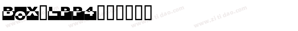 Box-LPp4字体转换