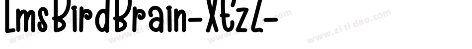 LmsBirdBrain-XEzZ字体转换