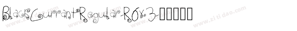 BlackCurrantRegular-R6x3字体转换