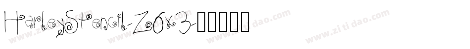HarleyStencil-Z6x3字体转换