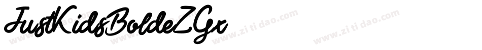 JustKidsBold-eZ9Gx字体转换