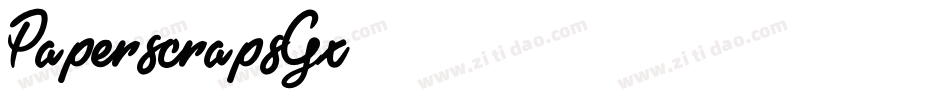 Paperscraps-57Gx字体转换