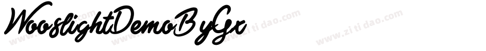 WooslightDemo-4ByGx字体转换
