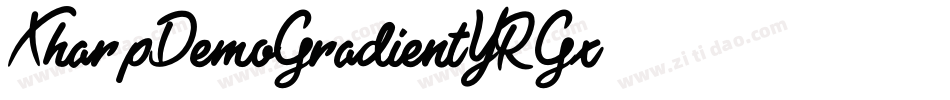 XharpDemoGradient-6YRGx字体转换