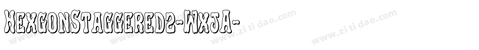 HexgonStaggered2-WxjA字体转换