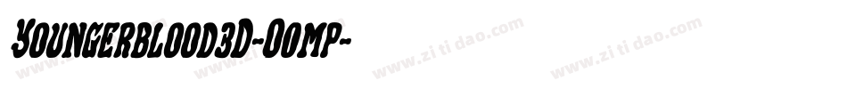 Youngerblood3D-O0mp字体转换