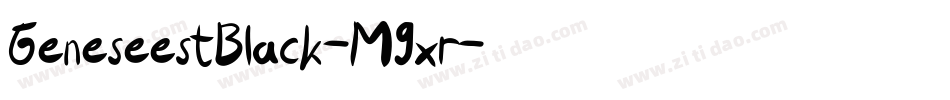 GeneseestBlack-M9xr字体转换