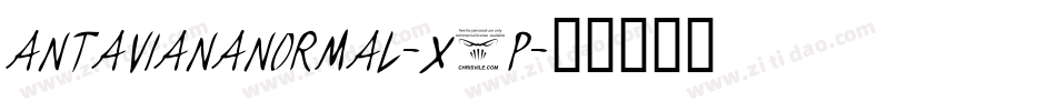 AntavianaNormal-X6P字体转换