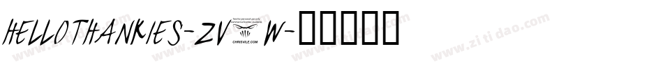 HelloThankies-zv3w字体转换