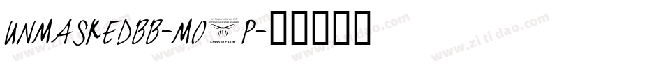Unmaskedbb-MO6p字体转换