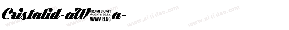Cristalid-aW9a字体转换