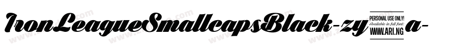 IronLeagueSmallcapsBlack-zy9a字体转换
