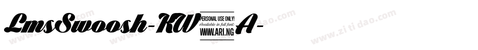LmsSwoosh-KW9A字体转换