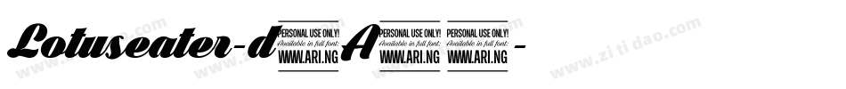 Lotuseater-d9A46字体转换
