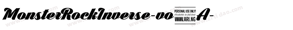 MonsterRockInverse-vo9A字体转换 MonsterRockInverse-vo9A字体转换