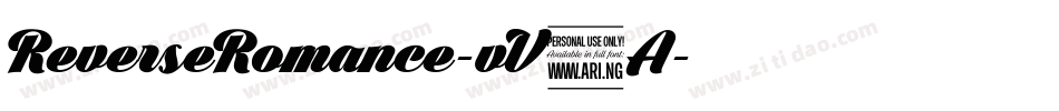 ReverseRomance-vV9A字体转换 ReverseRomance-vV9A字体转换
