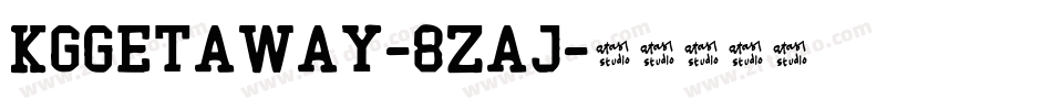 KgGetaway-8ZaJ字体转换