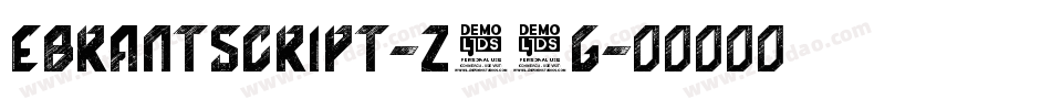 EBrantscript-z84G字体转换