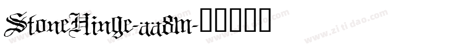 StoneHinge-aa8m字体转换 StoneHinge-aa8m字体转换