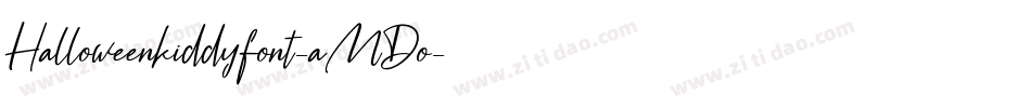 Halloweenkiddyfont-aMDo字体转换